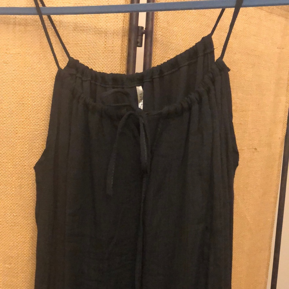 Black cotton beach dress. Perfect for wedding or family pics!